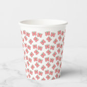 Gobelets En Papier Fête d'anniversaire des papillons (Recto)