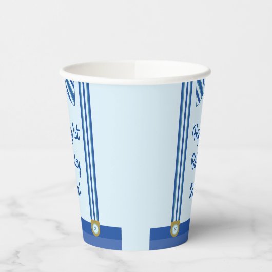 Gobelets En Papier Fête d'anniversaire du petit homme (Gauche)