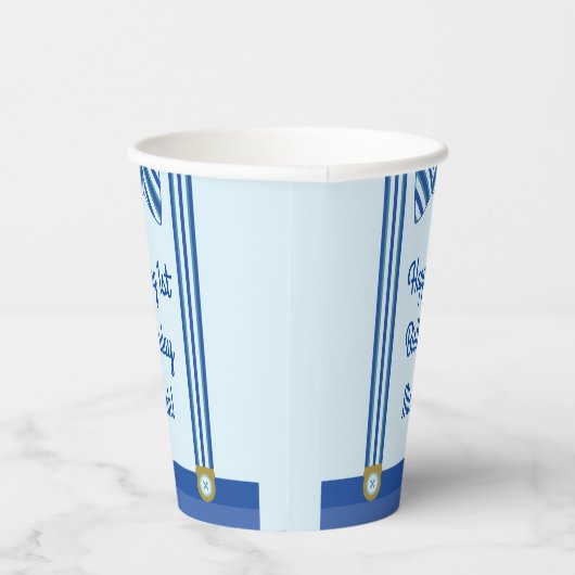 Gobelets En Papier Fête d'anniversaire du petit homme (Droite)