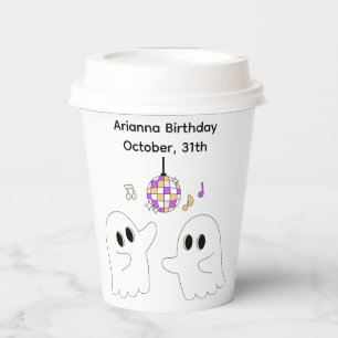Gobelets En Papier Fête d'anniversaire Halloween Fantôme de piste d