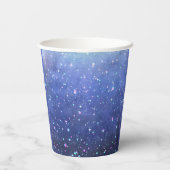 Gobelets En Papier Fête d'anniversaire jumelle dans l'espace (Verso)