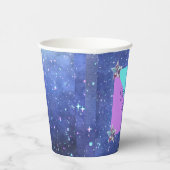 Gobelets En Papier Fête d'anniversaire jumelle dans l'espace (Droite)