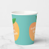 Gobelets En Papier Fête d'anniversaire Peach (Gauche)