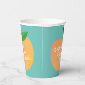 Gobelets En Papier Fête d'anniversaire Peach (Droite)