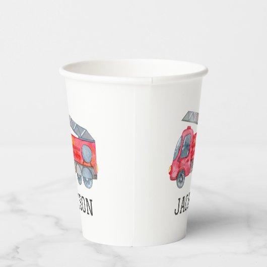 Gobelets En Papier Fête d'anniversaire personnalisée pour camions à f (Droite)