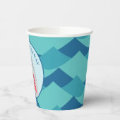 Gobelets En Papier Fête d'anniversaire requin (Gauche)