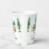 Gobelets En Papier Fête d'anniversaire rustique de Camping Mountain (Gauche)