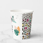 Gobelets En Papier Fête d'anniversaire sauvage Jungle Animaux Anniver (Verso)