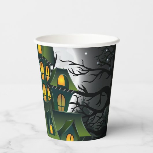 Gobelets En Papier Fête d'anniversaire Zombie Funny Halloween (Verso)