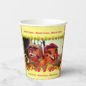 Gobelets En Papier Fête d'automne (Verso)