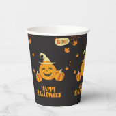 Gobelets En Papier fête d'automne citrouille halloween (Gauche)