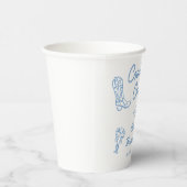 Gobelets En Papier Fête de Bachelorette Cowgirl Côtière Bleue (Droite)