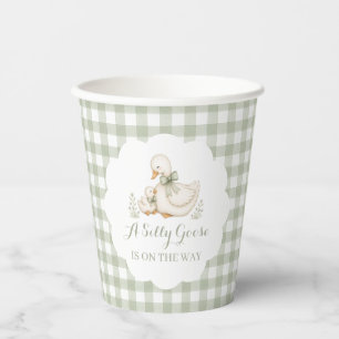 Gobelets En Papier Fête de bébé Silly Goose Vintage Daisy