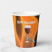 Gobelets En Papier Fête de cocktail d'Halloween sinistre (Verso)