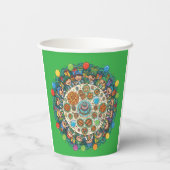 Gobelets En Papier Fête de costume de pirate vert pour enfants (Verso)