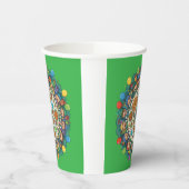 Gobelets En Papier Fête de costume de pirate vert pour enfants (Gauche)