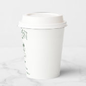 Gobelets En Papier Fête de Fiançailles Côtière Cocktail Vert (Gauche)