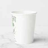 Gobelets En Papier Fête de Fiançailles Côtière Moderne Cocktail Vert (Gauche)