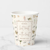 Gobelets En Papier Fête de Fiançailles d'Été au Bord de la Mer pour u (Recto)