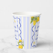 Gobelets En Papier Fête de Fiançailles Lemon Main Squeeze (Droite)