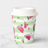 Gobelets En Papier Fête de fruits d'été Pink Watermelon (Droite)