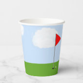 Gobelets En Papier Fête de golf (Verso)