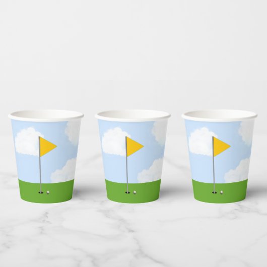 Gobelets En Papier Fête de golf (Multi)