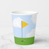 Gobelets En Papier Fête de golf (Recto)
