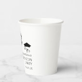 Gobelets En Papier Fête de graduation de Black Bow moderne (Gauche)