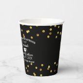 Gobelets En Papier Fête de graduation photo moderne et élégant (Gauche)