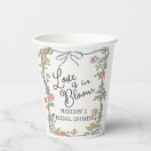 Gobelets En Papier Fête de Jardin de Printemps Fête Prénuptiale Flora (Recto)