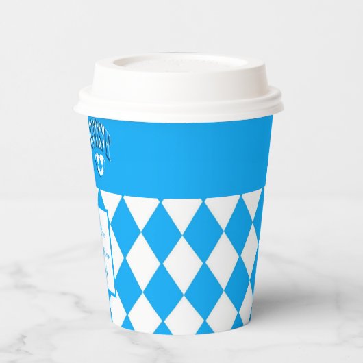 Gobelets En Papier Fête de la bière allemande Nom personnalisé Oktobe (Gauche)