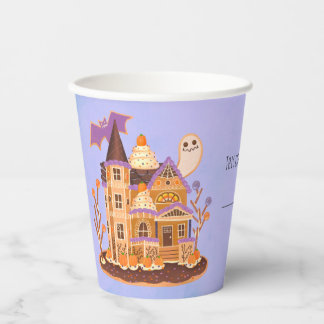 Gobelets En Papier Fête de la maison en pain d'épices Halloween