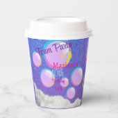 Gobelets En Papier Fête de la mousse Anniversaire (Recto)