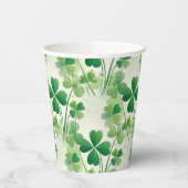 Gobelets En Papier Fête de la Shamrock St Patrick de Four Leaf Clover (Gauche)