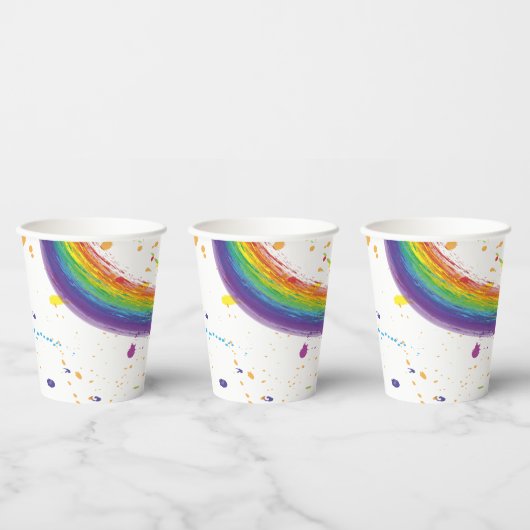 Gobelets En Papier Fête de l'Art de couleur (Multi)
