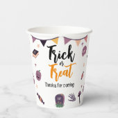 Gobelets En Papier Fête de l'Halloween (Verso)