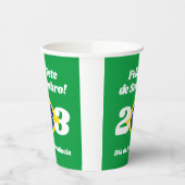 Gobelets En Papier Fête de l'Indépendance de Sete de Setembro Drapeau (Gauche)