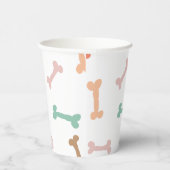 Gobelets En Papier Fête de l'os de chien coloré (Droite)