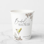 Gobelets En Papier Fête de Mariage avec Cocktail Dirty Martini (Verso)