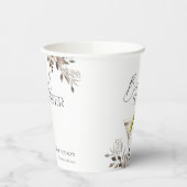 Gobelets En Papier Fête de Mariage avec Cocktail Dirty Martini (Gauche)