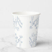 Gobelets En Papier Fête de mariage champêtre élégante avec Pervenche  (Droite)