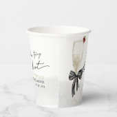 Gobelets En Papier Fête de mariage de Black Bow She's Tying the Knot (Droite)