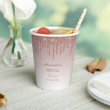 Fête de mariage girly rose pailletée fondante