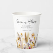 Gobelets En Papier Fête de mariage Love in Bloom (Verso)