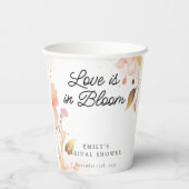 Gobelets En Papier Fête de mariage Love in Bloom (Verso)