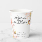 Gobelets En Papier Fête de mariage Love in Bloom (Recto)