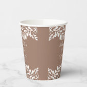 Gobelets En Papier Fête de mariage Mocha Brown Talavera espagnole (Gauche)