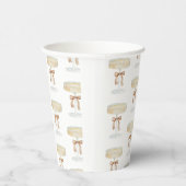 Gobelets En Papier Fête de mariage Perles et Prosecco amour (Droite)