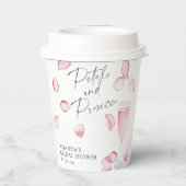 Gobelets En Papier Fête de mariage Petals and Prosecco (Verso)